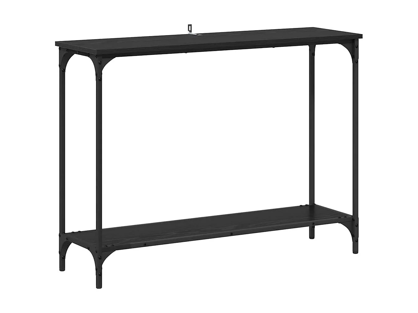 Mesa consola Roble negro 101 x 30,5 x 75 cm Madera de ingeniería
