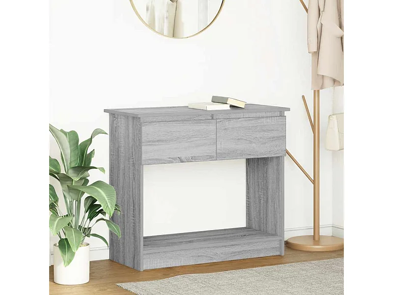 Consolle con cassetti Sonoma grigio 85,5x38,5x74,5 cm