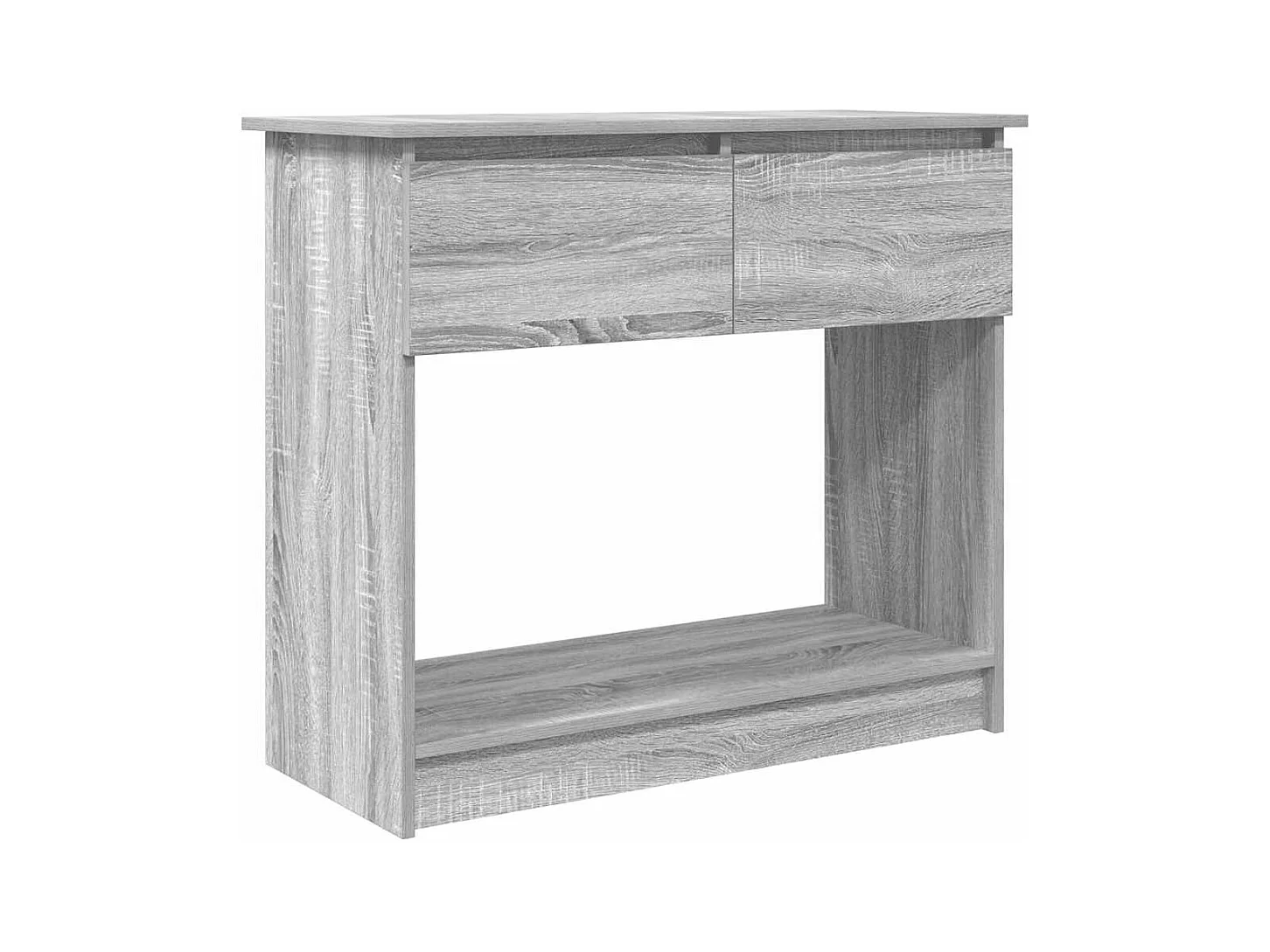 Table console avec tiroirs sonoma gris 85,5x38,5x74,5 cm