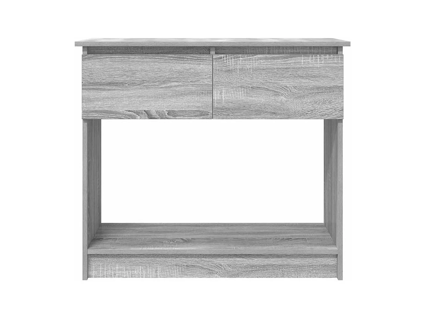 Table console avec tiroirs sonoma gris 85,5x38,5x74,5 cm