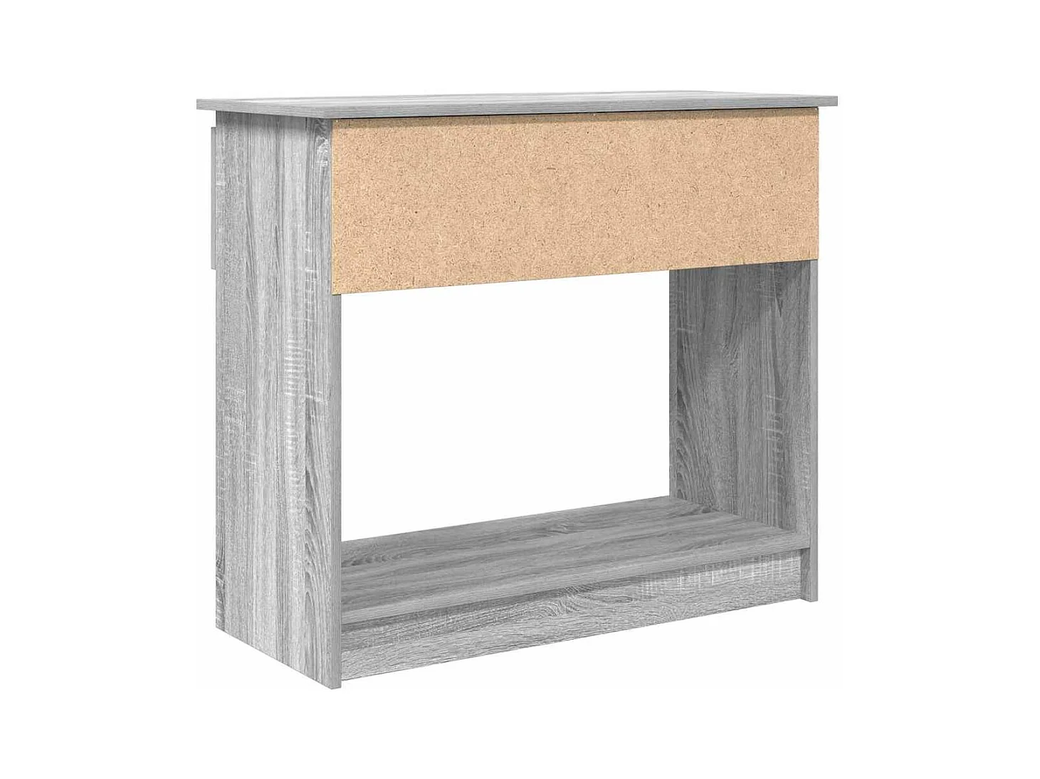 Table console avec tiroirs sonoma gris 85,5x38,5x74,5 cm