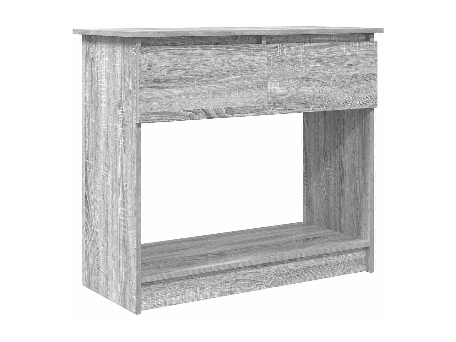 Table console avec tiroirs sonoma gris 85,5x38,5x74,5 cm