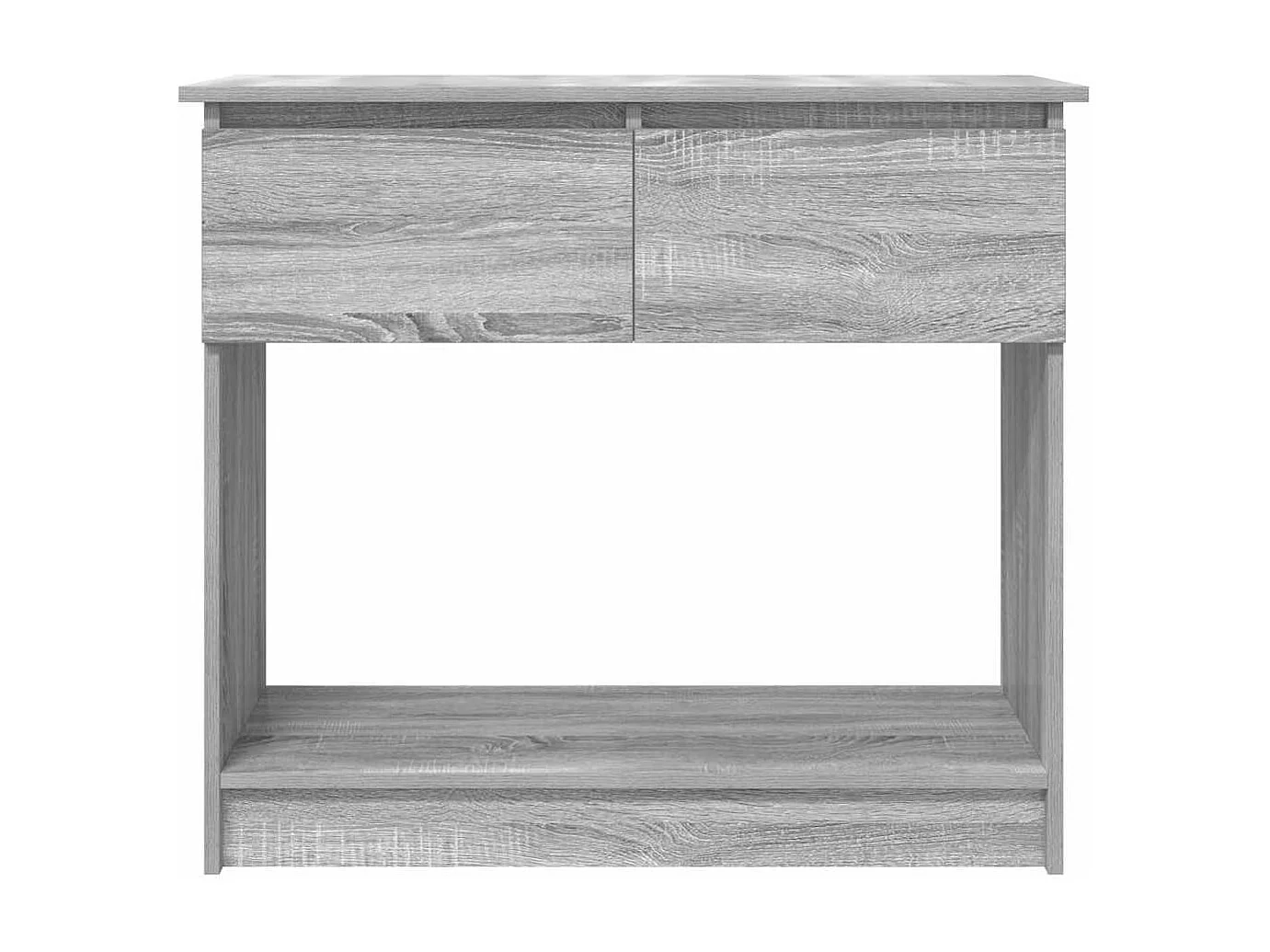 Table console avec tiroirs sonoma gris 85,5x38,5x74,5 cm