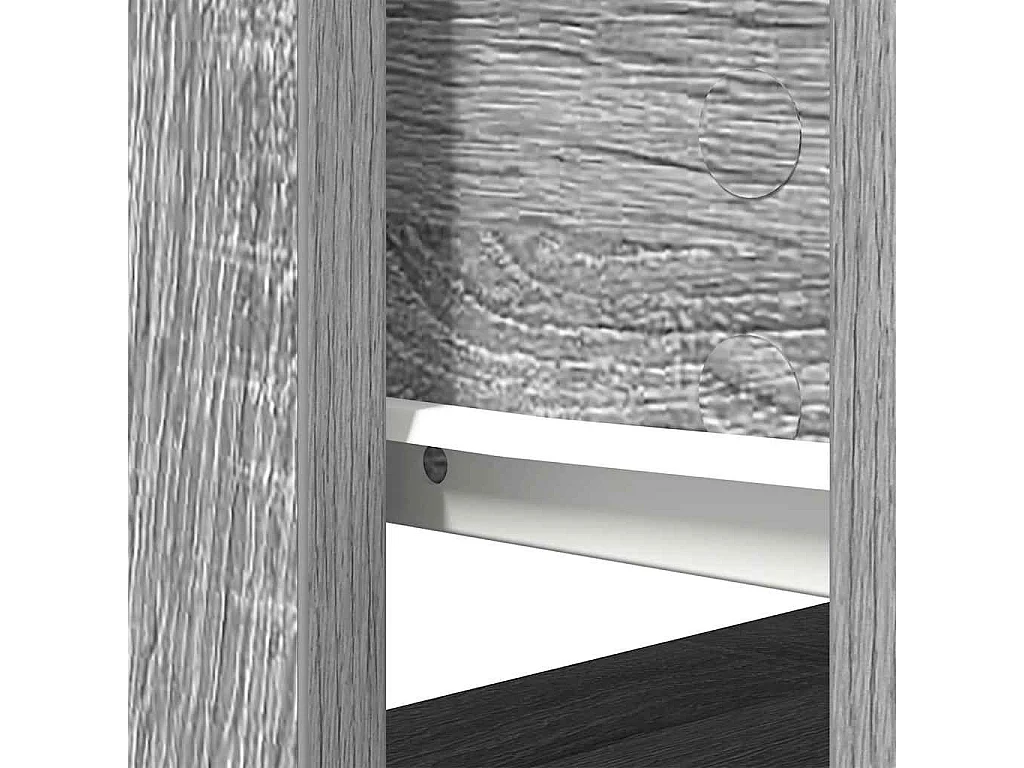 Table console avec tiroirs sonoma gris 85,5x38,5x74,5 cm