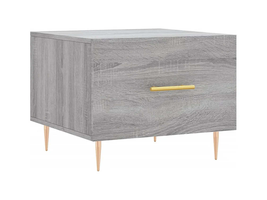 Tables basses 2 pcs sonoma gris 50x50x40 cm bois d'ingénierie