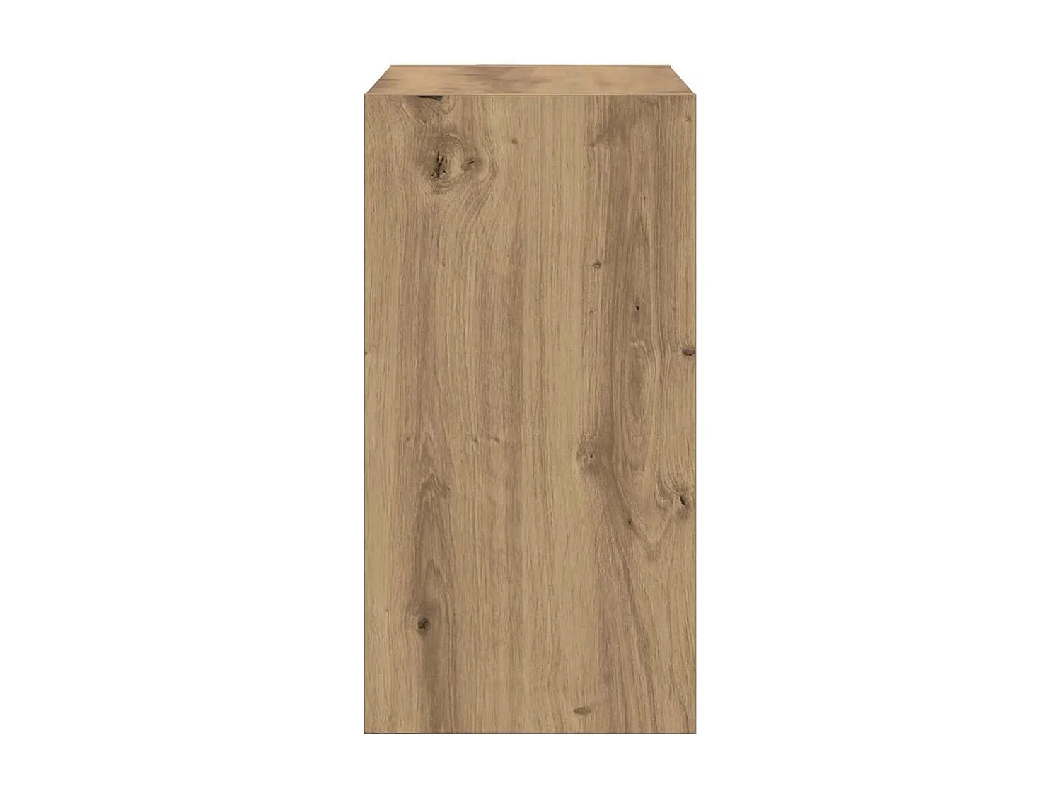 Tavolino laterale in rovere fatto a mano 50x26x50 cm in legno ingegnerizzato