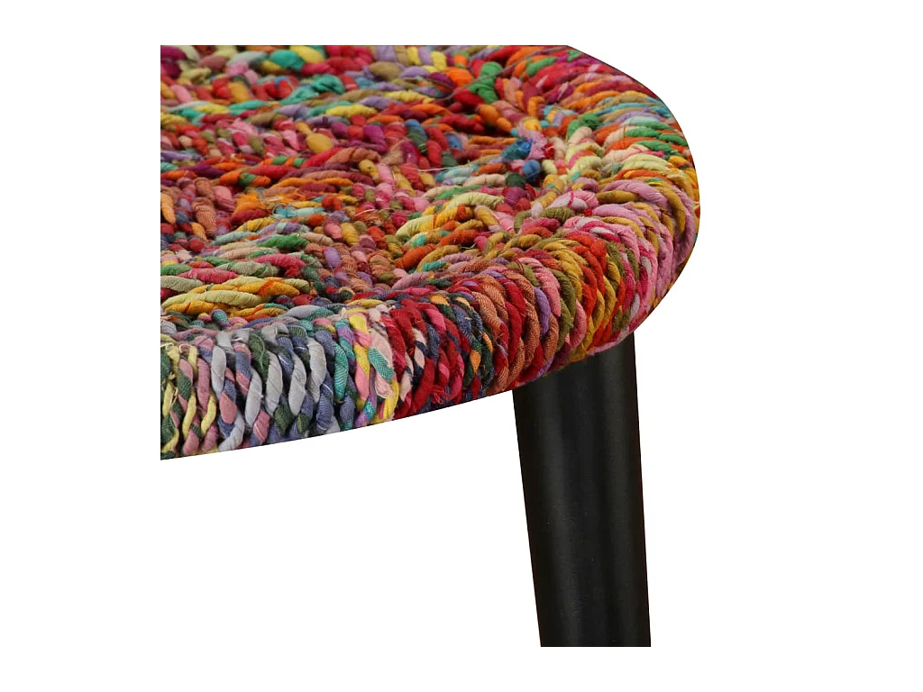 2 stuks salontafel Chindi geweven details veelkleurig