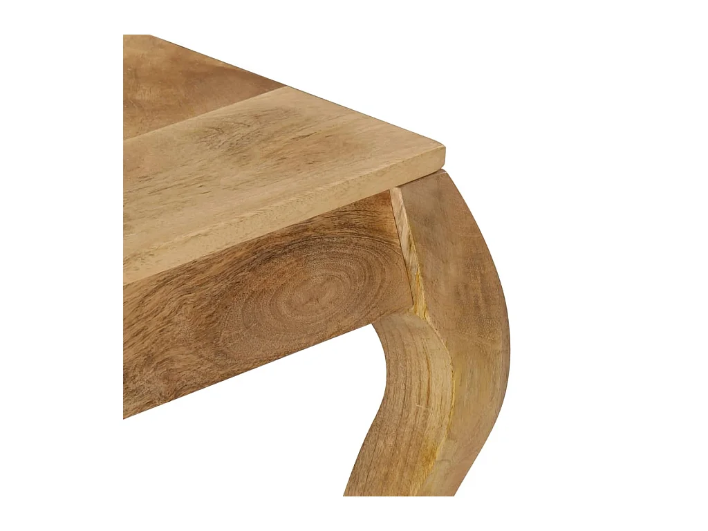 Mesa auxiliar 45x45x40 cm Madera maciza de mango