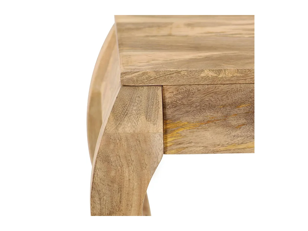 Mesa auxiliar 45x45x40 cm Madera maciza de mango