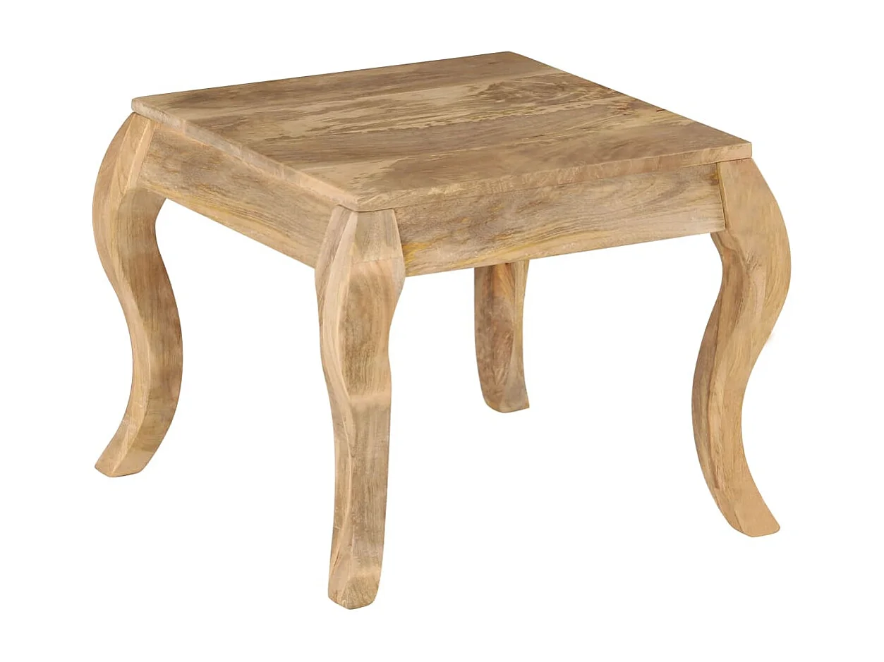 Mesa auxiliar 45x45x40 cm Madera maciza de mango