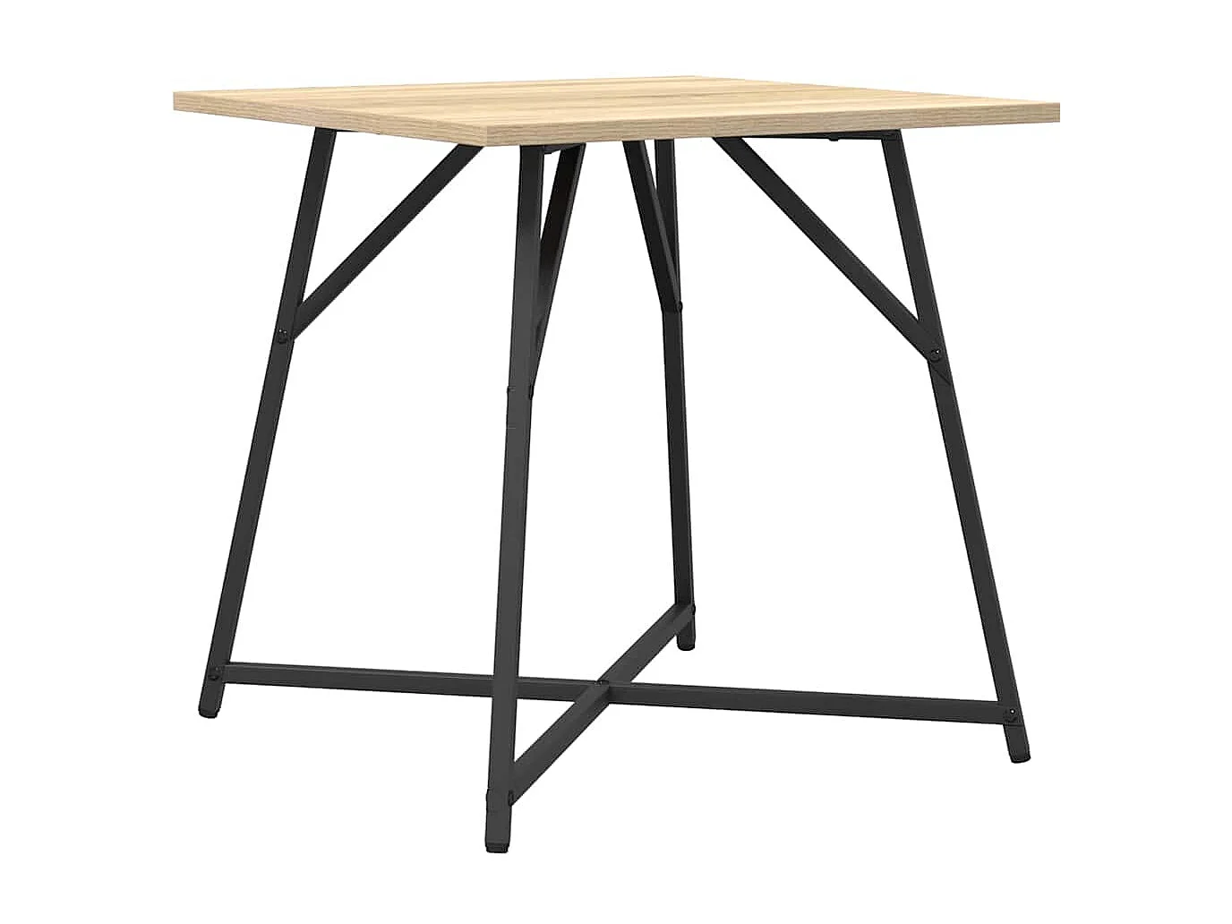 Ensemble de tables d'appoint 2 pcs Chêne Sonoma et noir