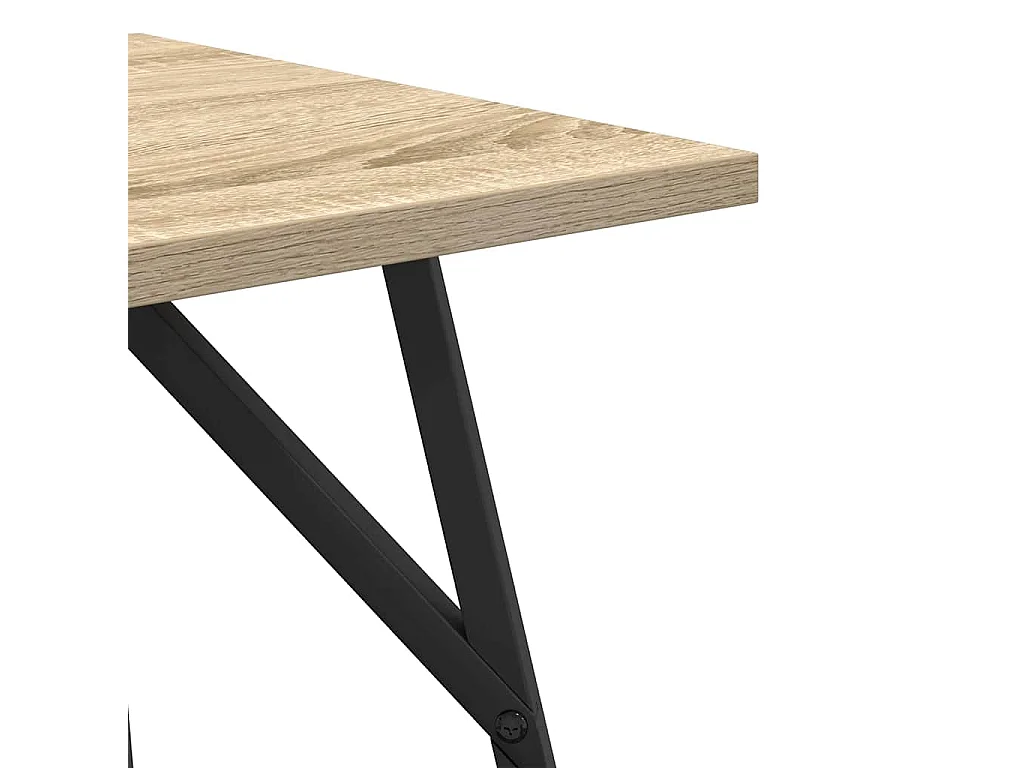 Ensemble de tables d'appoint 2 pcs Chêne Sonoma et noir