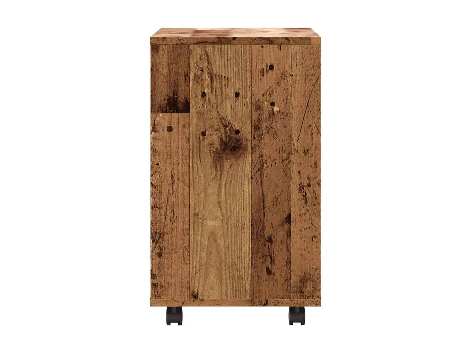 Oude houten bijzettafel 70x35x55 cm bewerkt hout