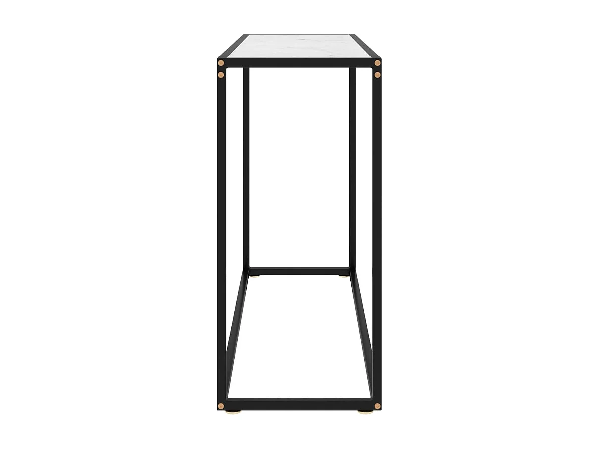Konsolentisch Weiß 100x35x75 cm Gehärtetes Glas