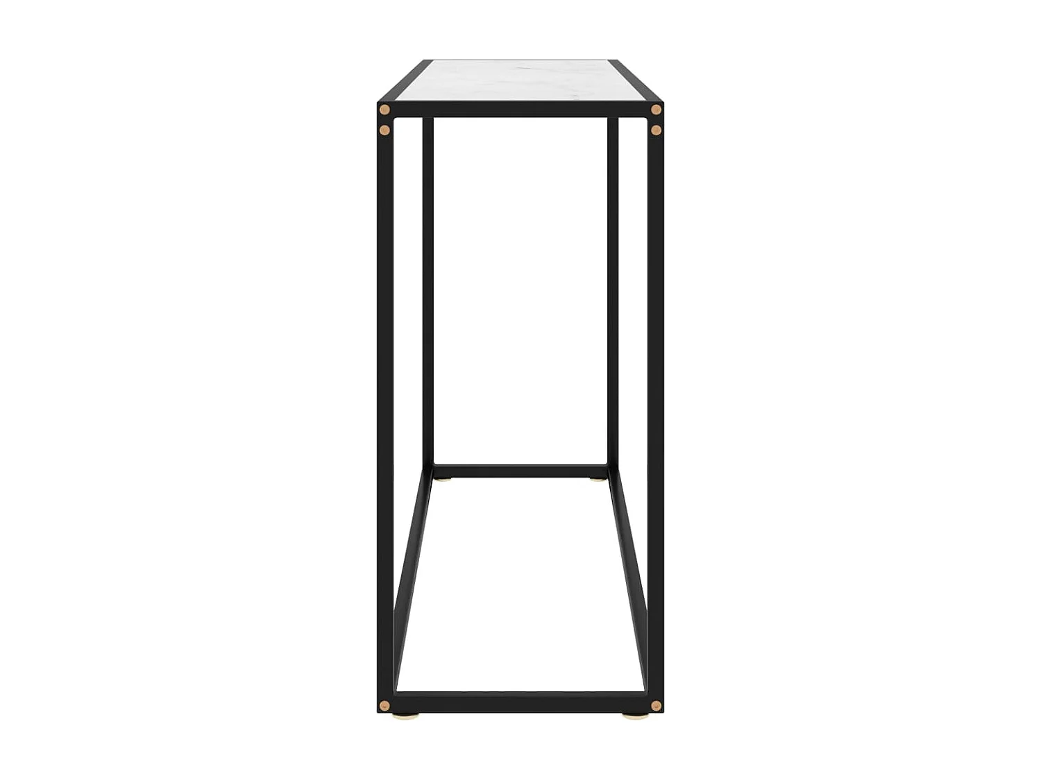 Konsolentisch Weiß 100x35x75 cm Gehärtetes Glas