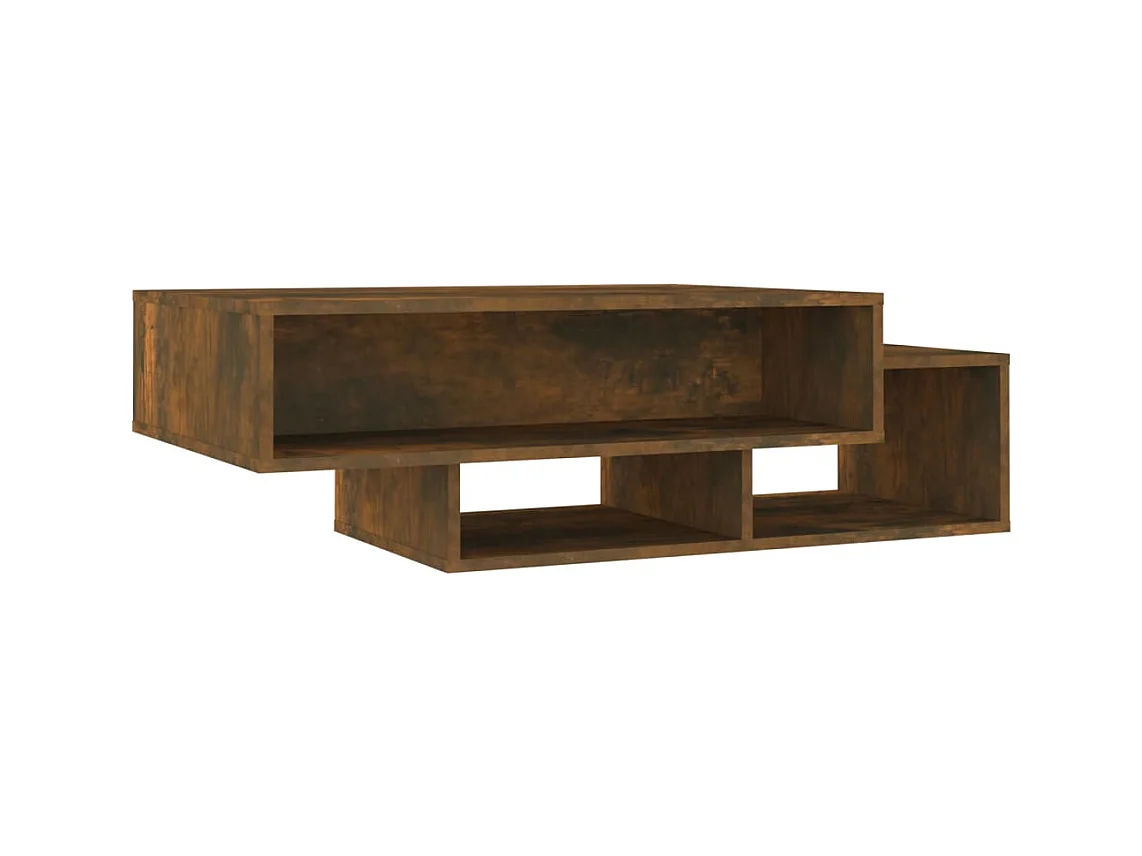 Table basse Chêne fumé 105x55x32 cm Bois d'ingénierie