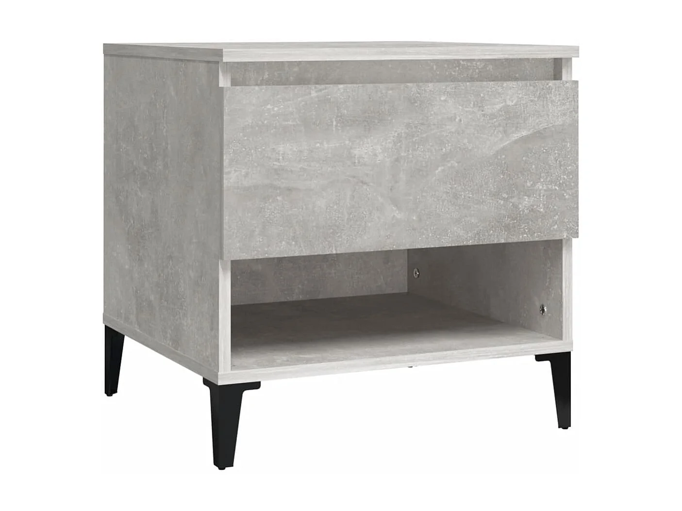 Table d'appoint Gris béton 50x46x50 cm Bois d'ingénierie