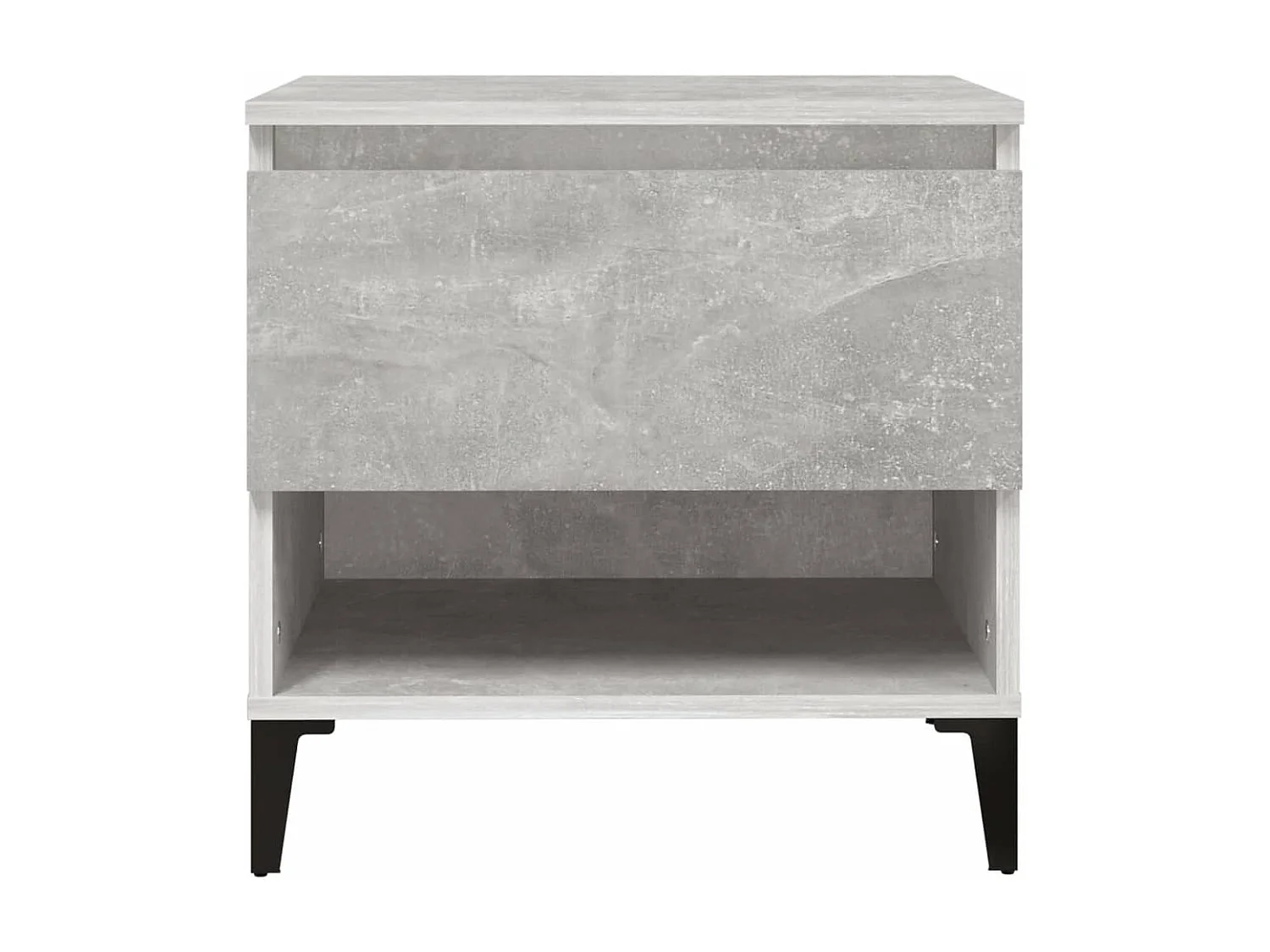 Table d'appoint Gris béton 50x46x50 cm Bois d'ingénierie