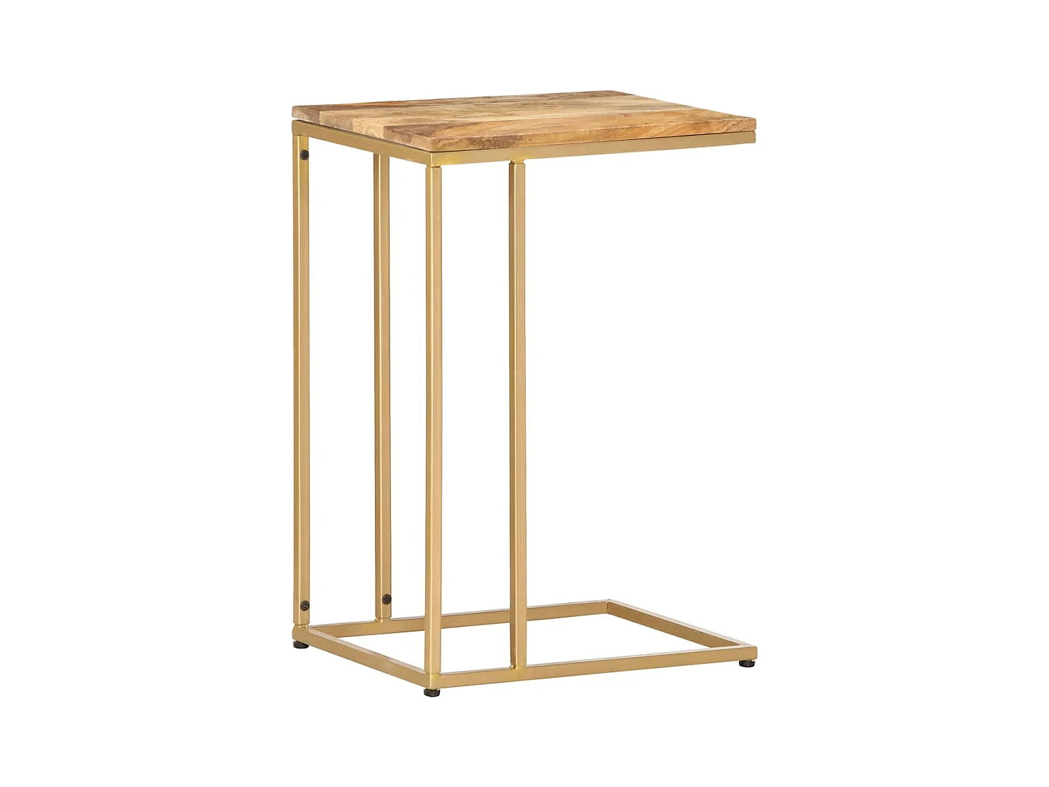 Mesa auxiliar 35x45x65 cm madera maciza de mango