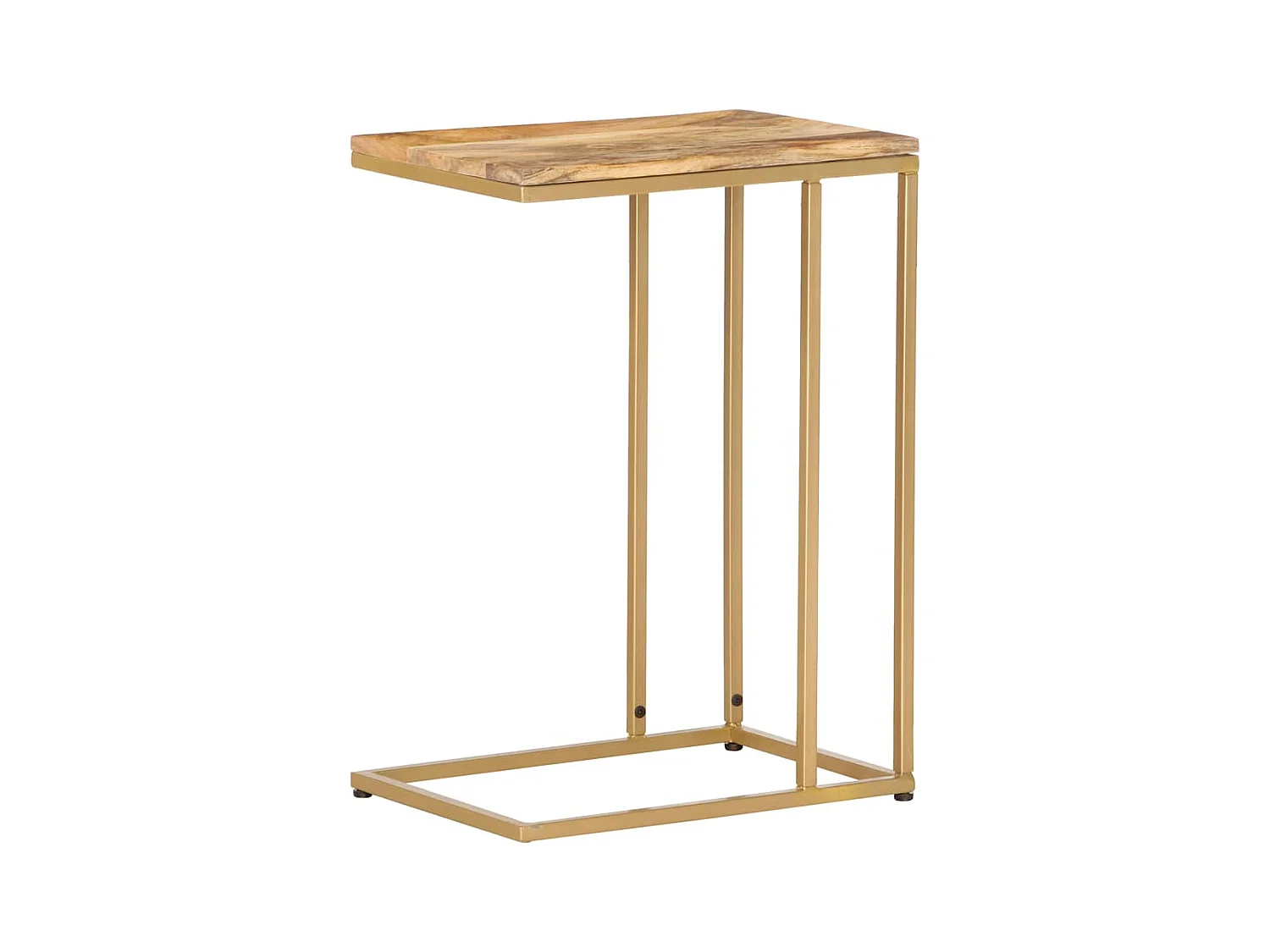 Mesa auxiliar 35x45x65 cm madera maciza de mango