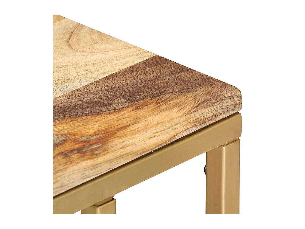 Mesa auxiliar 35x45x65 cm madera maciza de mango