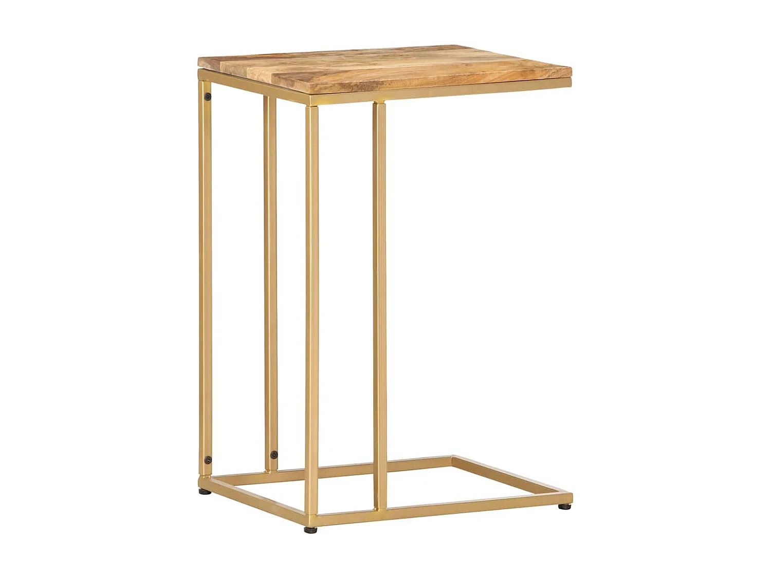 Tavolino laterale 35x45x65 cm in legno massello di mango