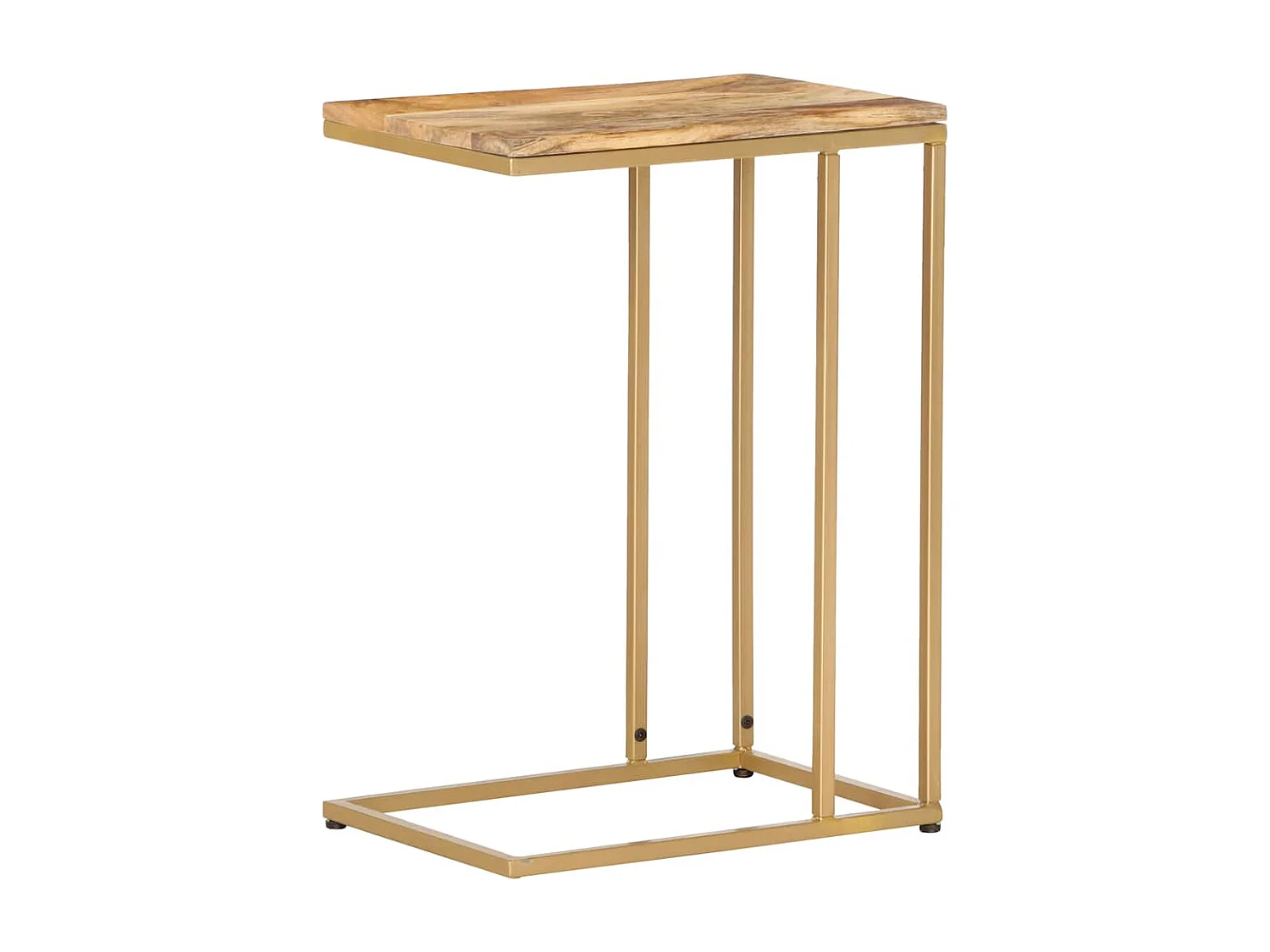 Tavolino laterale 35x45x65 cm in legno massello di mango