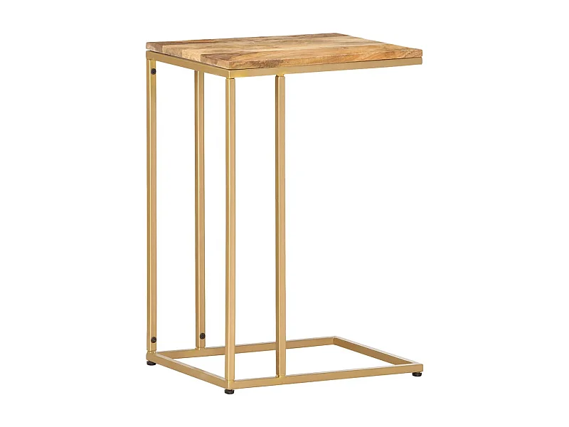 Tavolino laterale 35x45x65 cm in legno massello di mango