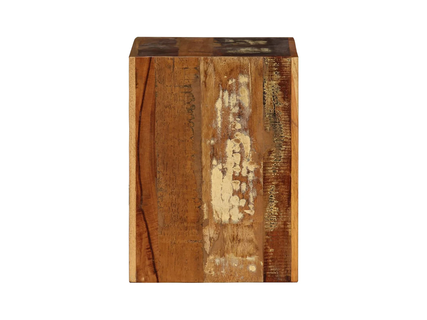 Sgabello 40x30x40 cm Legno massello di recupero