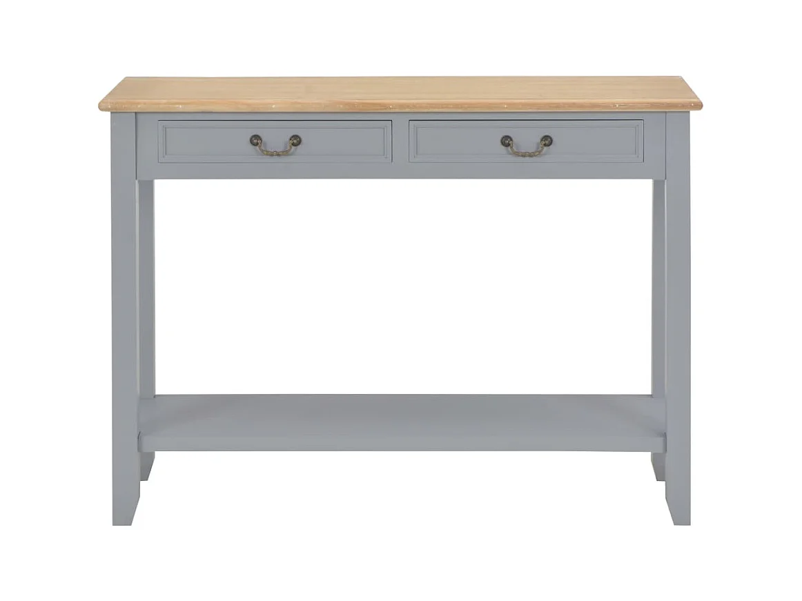Consolle da tavolo Gris 110x35x80 cm Bois