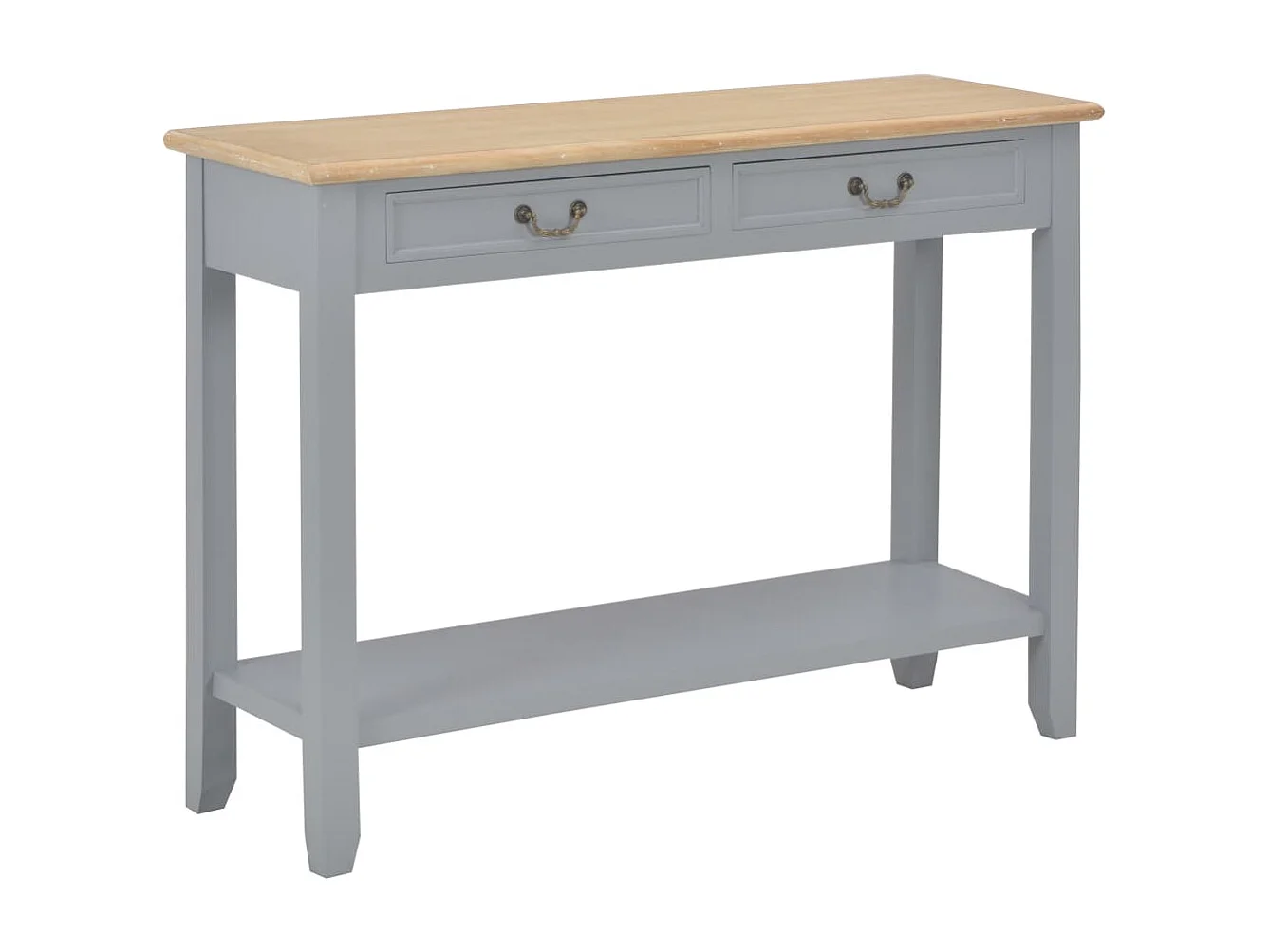 Tafelconsole Gris 110x35x80 cm Bois