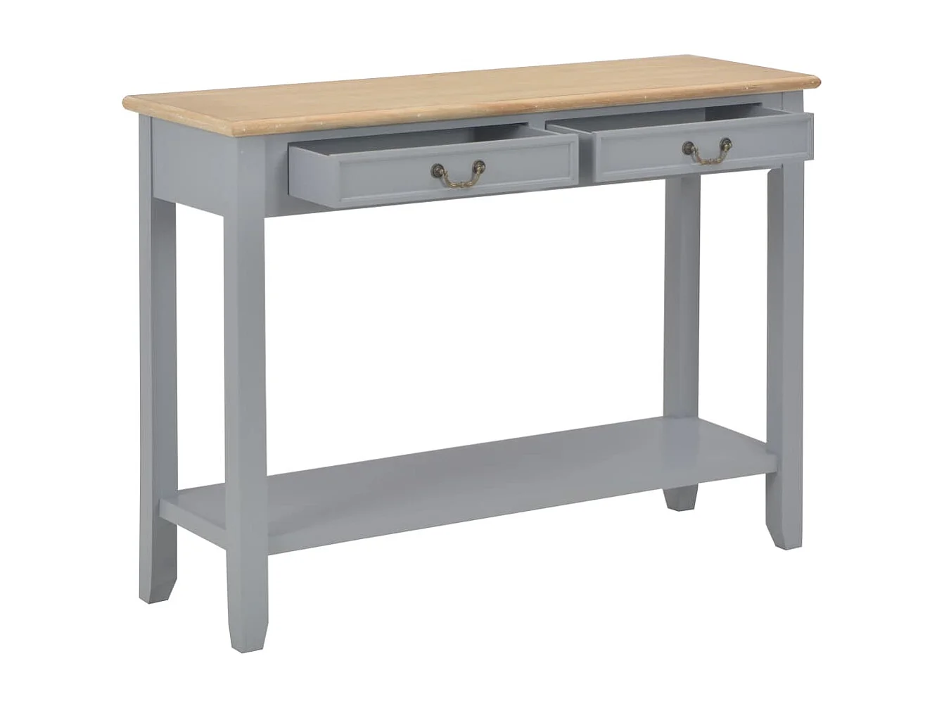 Tafelconsole Gris 110x35x80 cm Bois