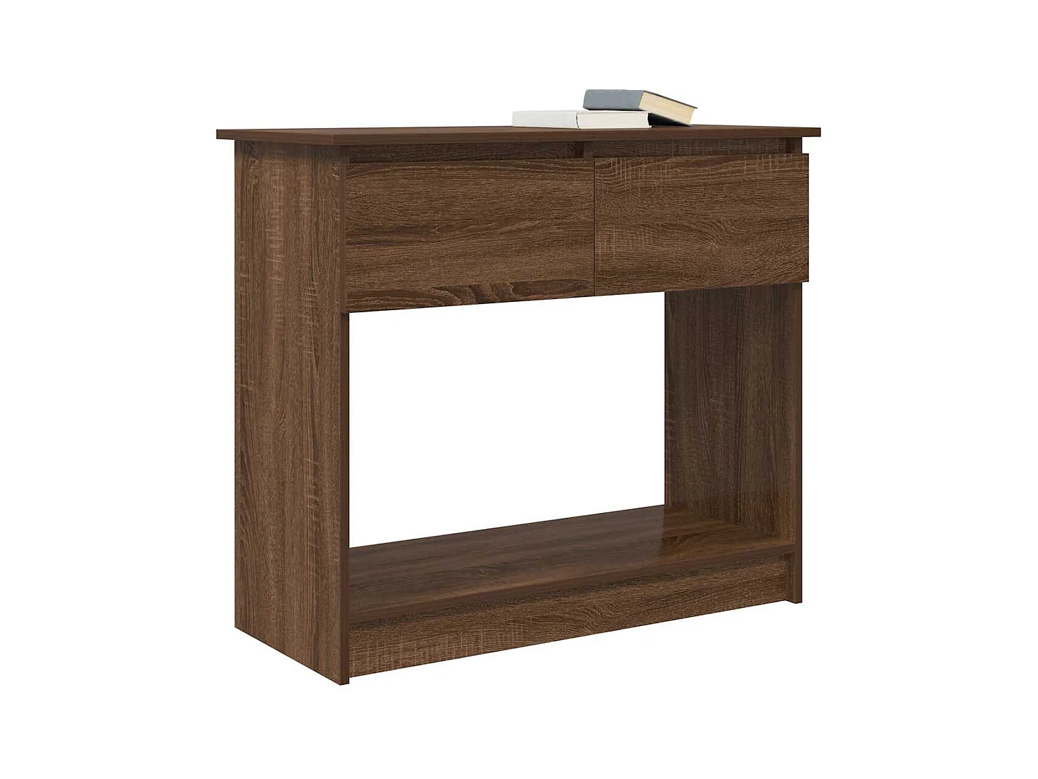 Table console avec tiroirs chêne marron 85,5x38,5x74,5 cm