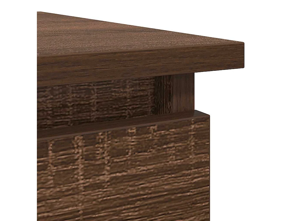 Table console avec tiroirs chêne marron 85,5x38,5x74,5 cm