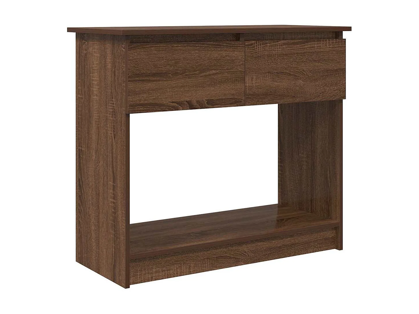 Table console avec tiroirs chêne marron 85,5x38,5x74,5 cm
