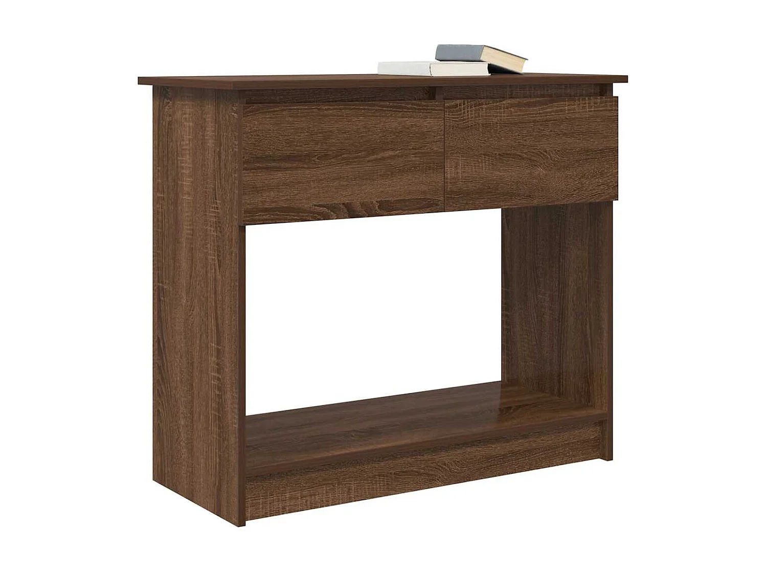 Table console avec tiroirs chêne marron 85,5x38,5x74,5 cm
