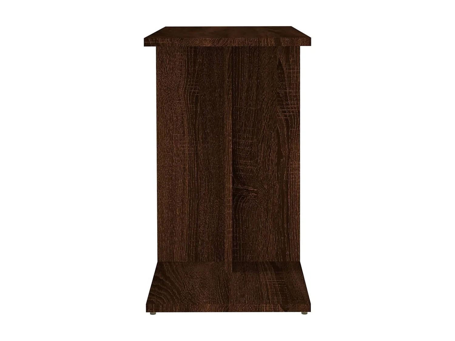 Tavolino laterale Rovere marrone 50x30x50 cm Legno ingegnerizzato