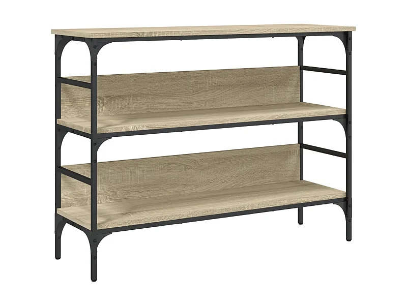 Mesa consola de roble Sonoma 100x32x75 cm madera de ingeniería