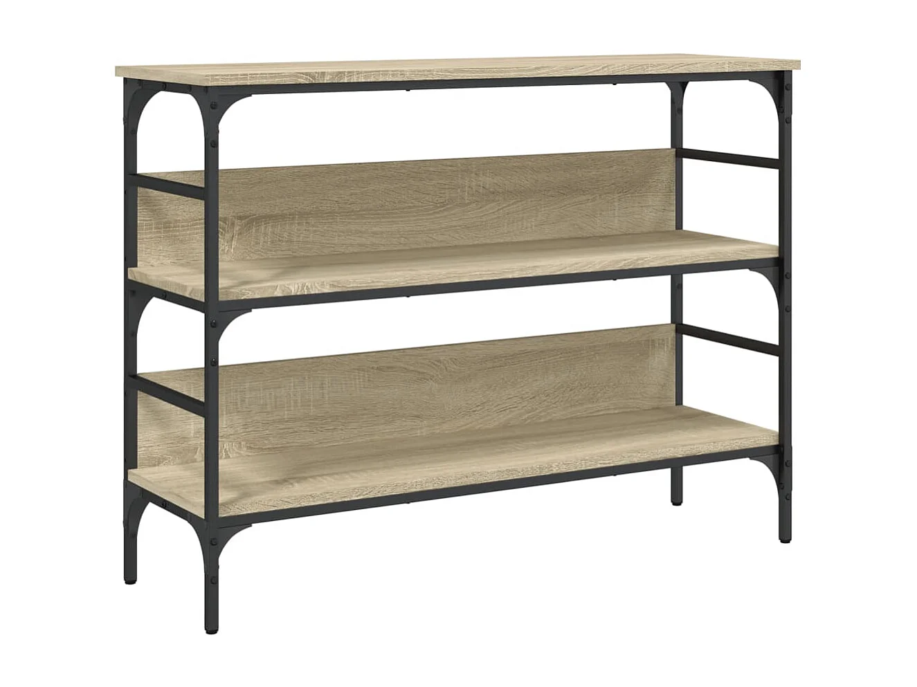 Mesa consola de roble Sonoma 100x32x75 cm madera de ingeniería