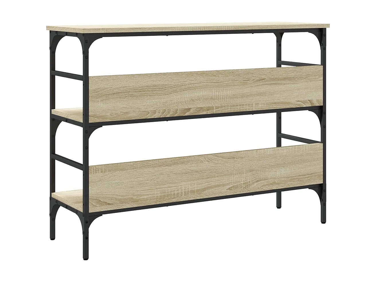 Mesa consola de roble Sonoma 100x32x75 cm madera de ingeniería