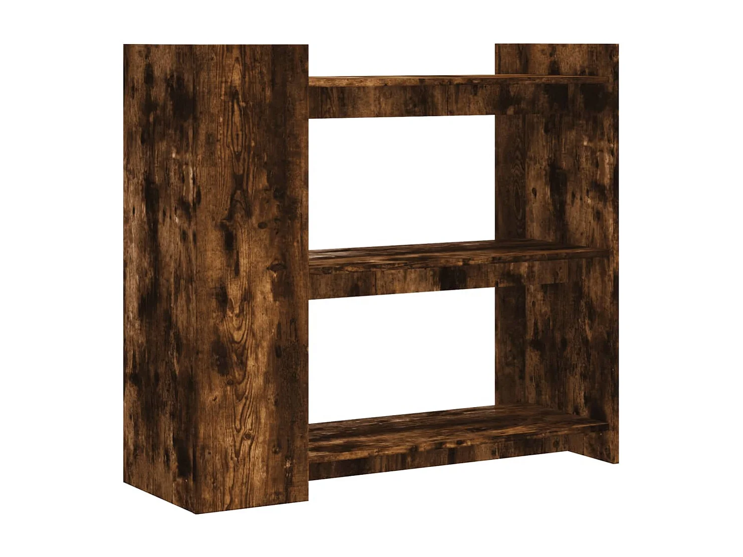 Tavolo consolle in rovere affumicato 100x35x90 cm in legno ingegnerizzato