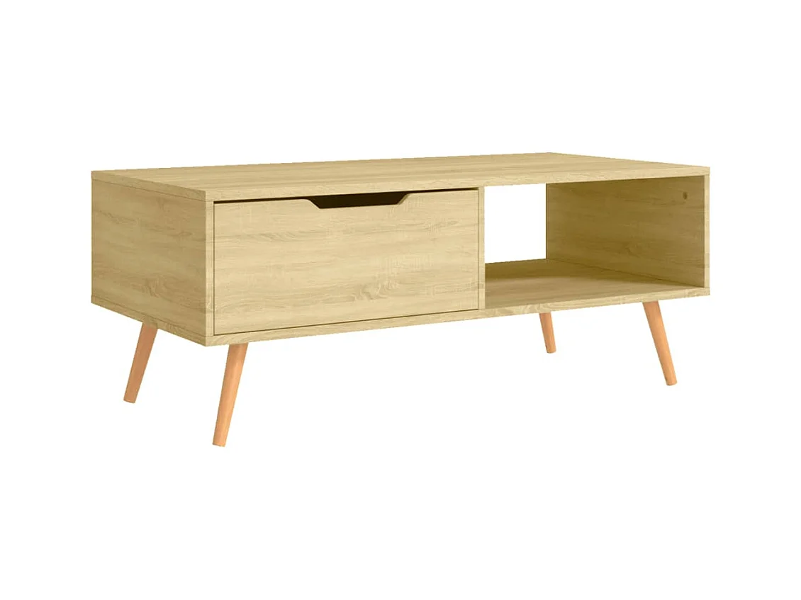 Table basse Chêne Sonoma 100x49,5x43 cm Bois d'ingénierie
