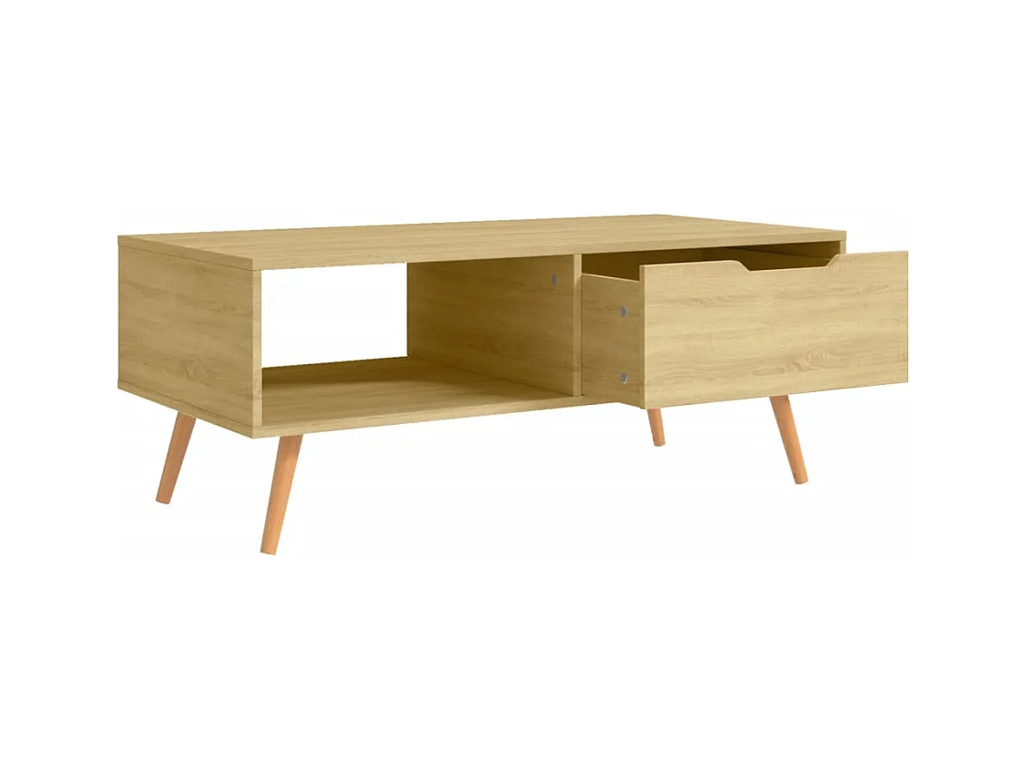 Table basse Chêne Sonoma 100x49,5x43 cm Bois d'ingénierie