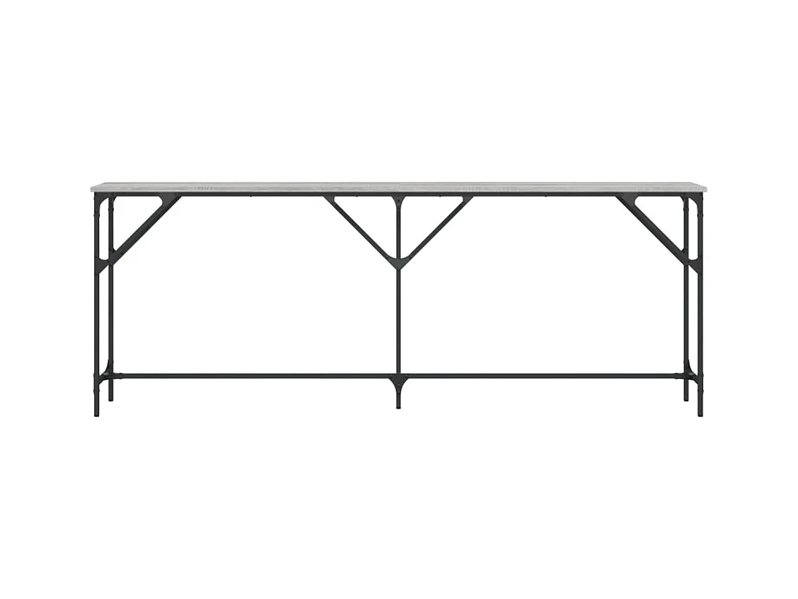 Consolle Sonoma grigio 200x29x75 cm in legno ingegnerizzato