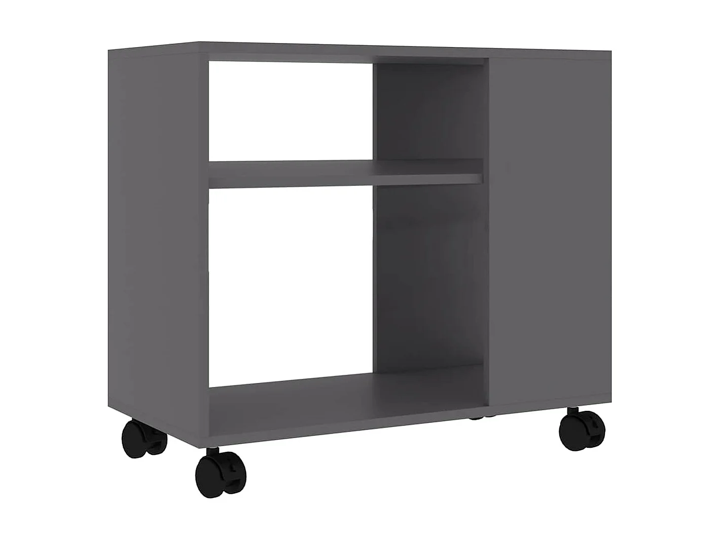 Table d'appoint Gris 70x35x55 cm Bois d'ingénierie