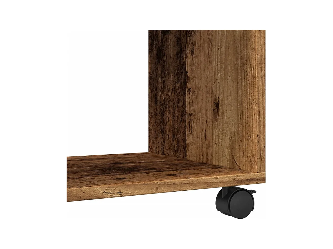 Armoire à roulettes vieux bois 72x33x42,5 cm bois d'ingénierie