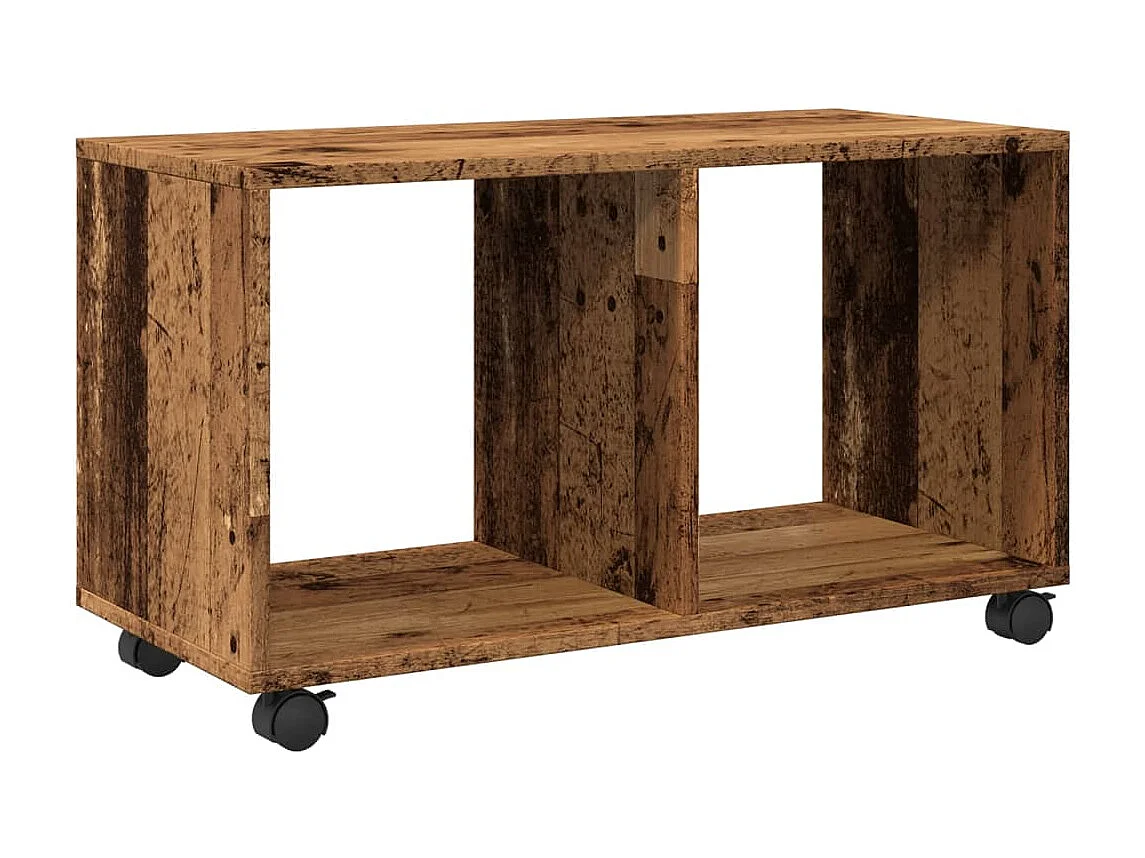 Armoire à roulettes vieux bois 72x33x42,5 cm bois d'ingénierie