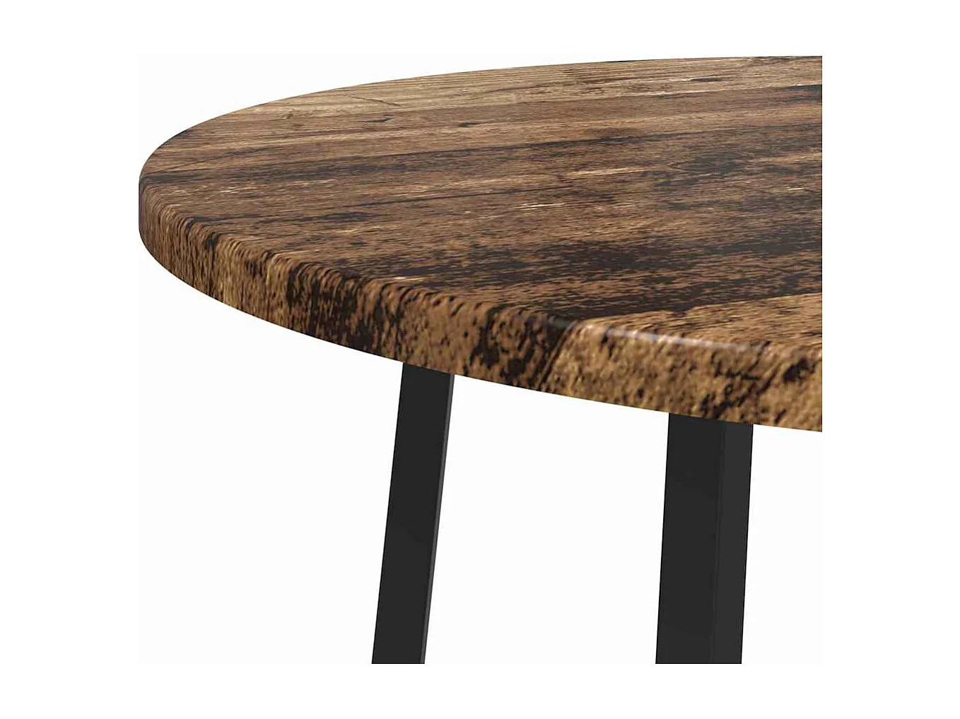 Ensemble de tables d'appoint 2 pcs Bois ancien et noir