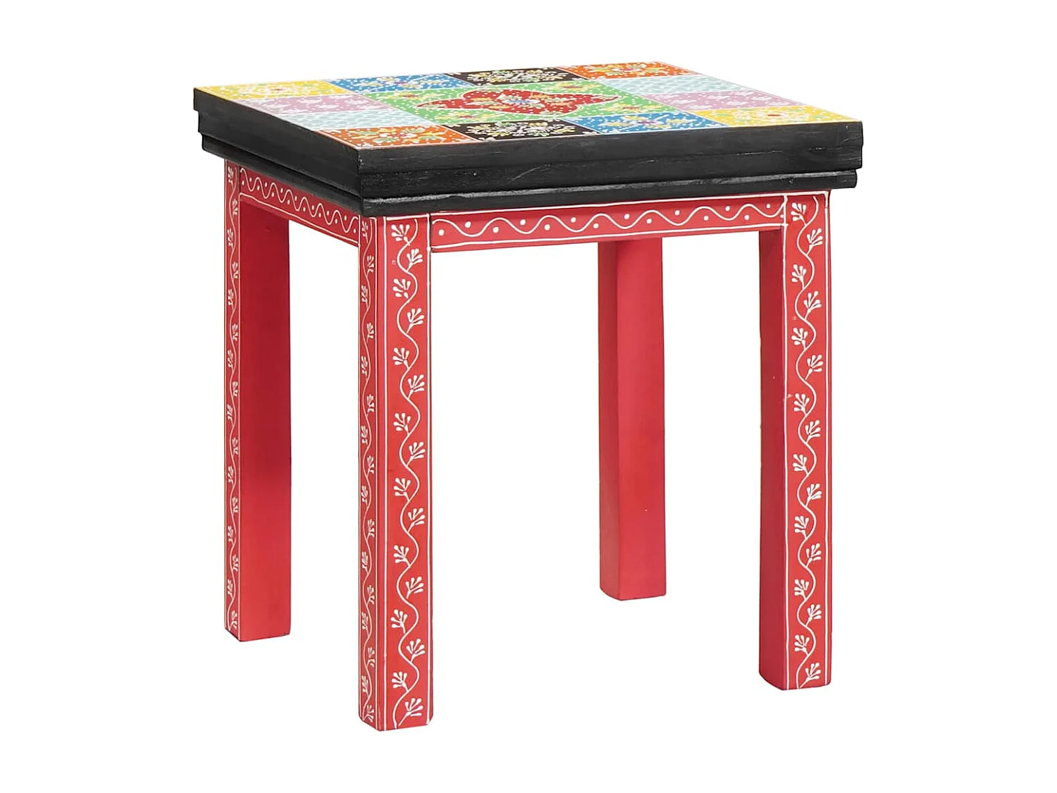 Table Gigogne Marron 38 x 38 x 41,5 cm Bois de manguier massif