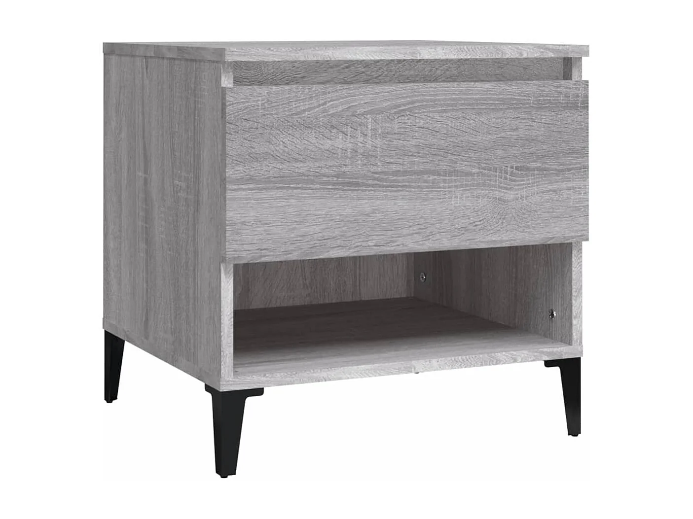 Mesa auxiliar Sonoma gris 50x46x50 cm Madera de ingeniería